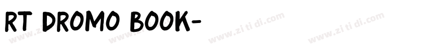 RT Dromo Book字体转换
